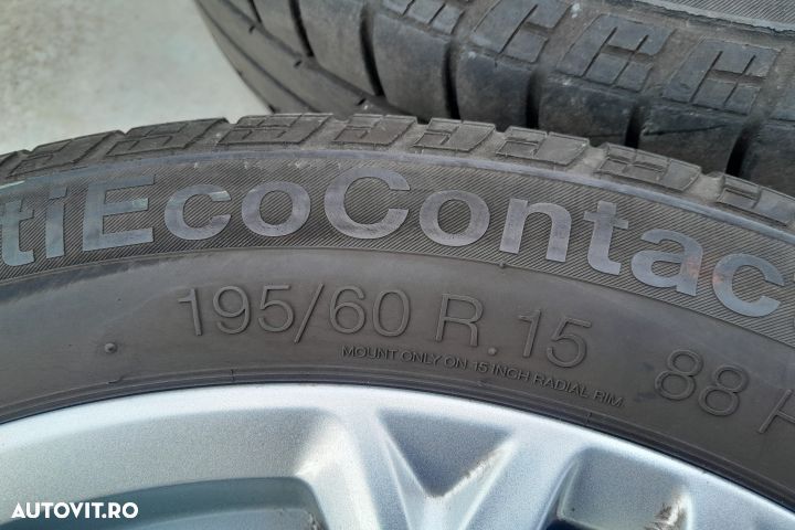 Jante aliaj cu anvelope 15 - set 195 /60 R15 6JX15H2 / ET37.5 / HL465 - 5