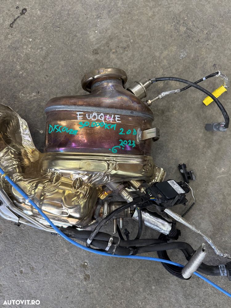Catalizator , filtru particule EVOQUE ,DISCOVERY motor 2.0 diesel an 2019-2025 cu 30.000 km cod GJM9A-FCM - 2