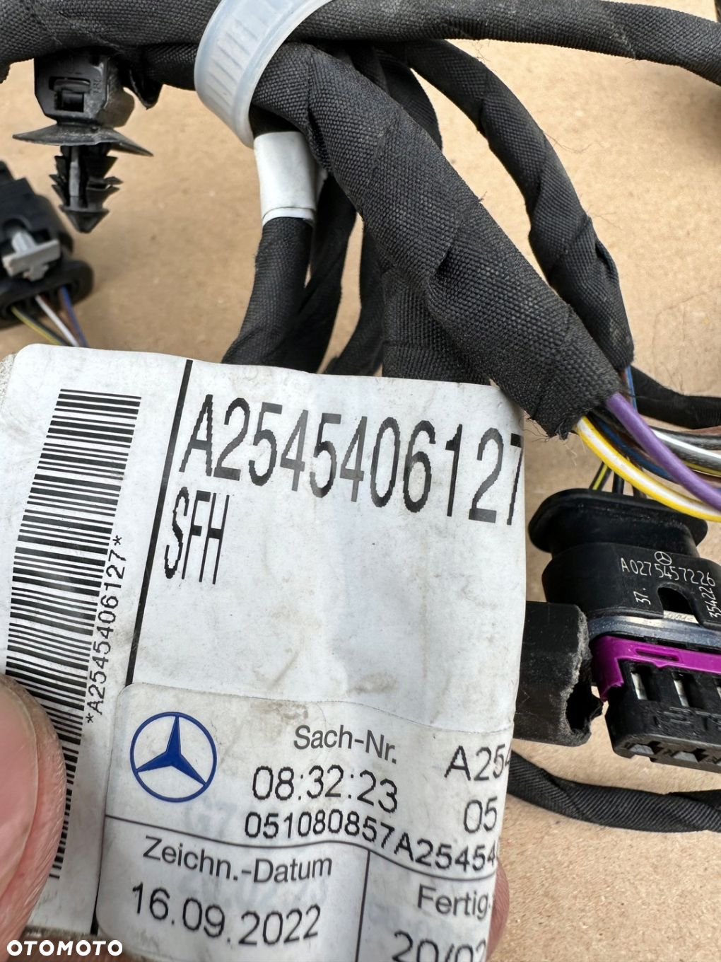 WIĄŻKA INSTALACJI ZDERZAKA PDC TYŁ MERCEDES GLC A2545406127 - 2