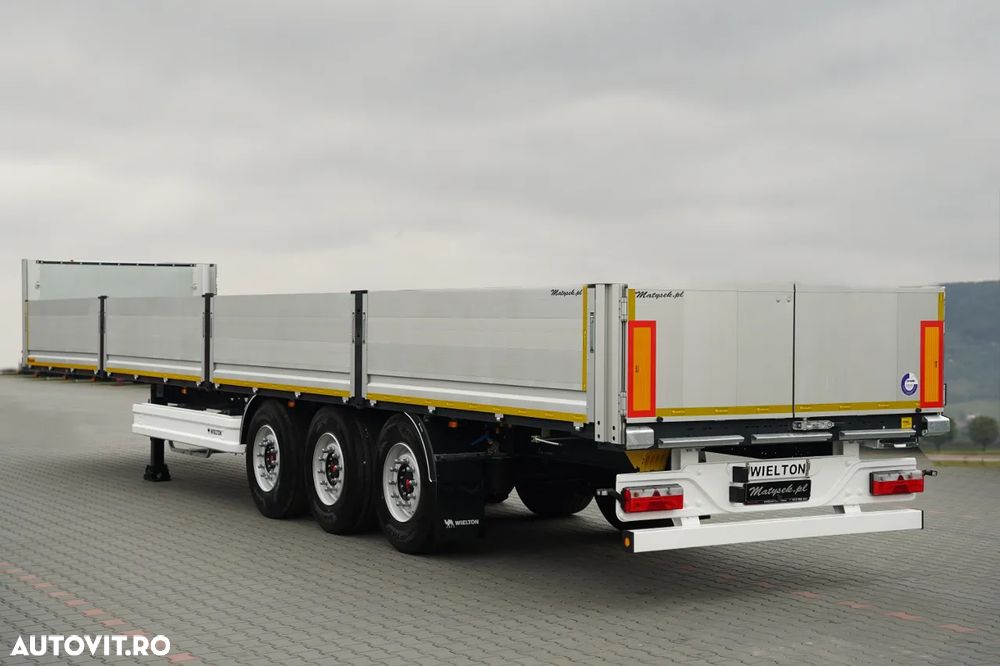 Wielton REMORCA SEMIREMORCĂ DECAPOTABLE / DE CONSTRUCȚIE / NOUĂ / 2026 / DISPONIBILĂ IMEDIAT/ PENTRU CONSTRUCTIE / NOU / DISPONIBIL Imediat / GREUTATE: 3800 KG / JANTE ALIE - 3