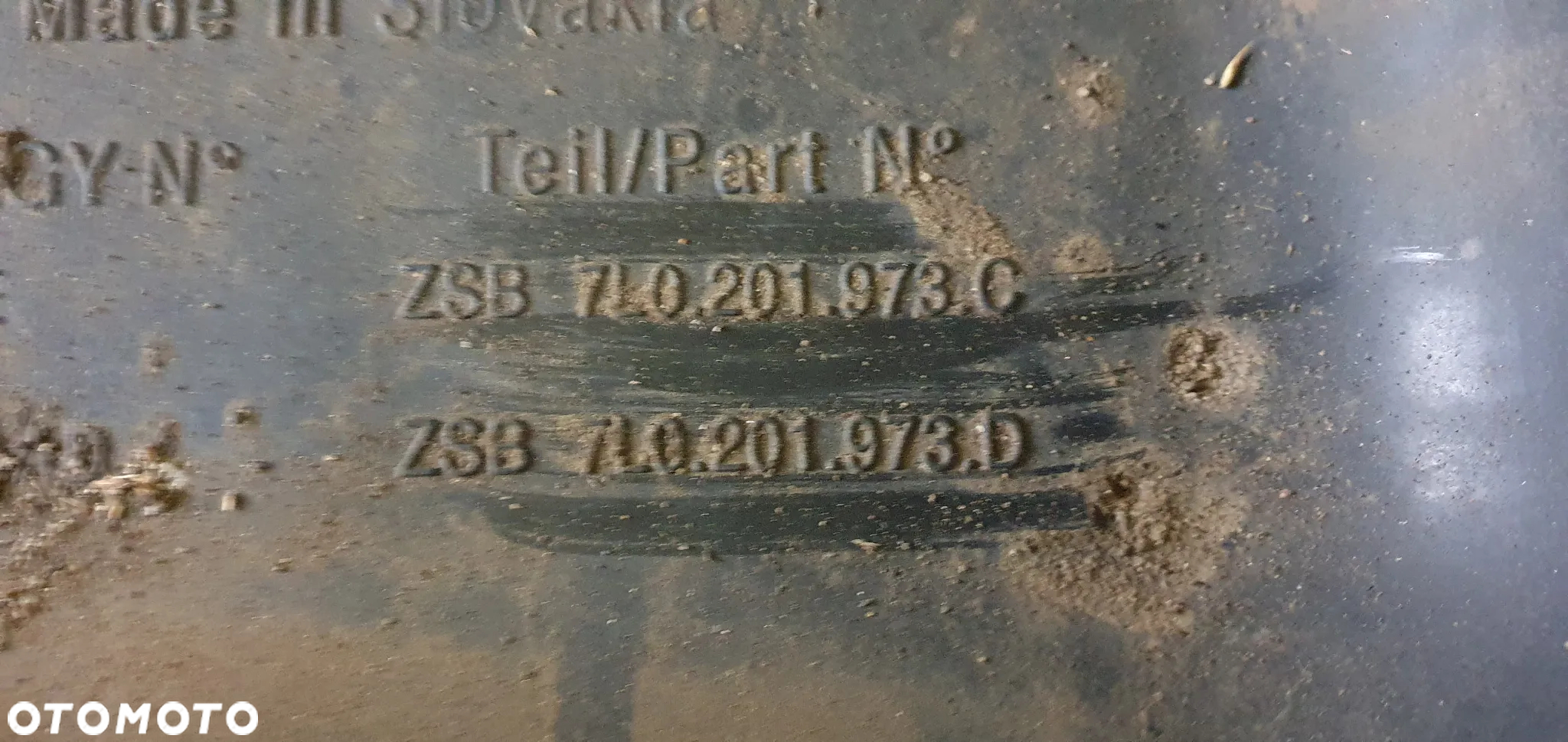 Osłona zbiornika paliwa baku VW Touareg 7L 7L0201973C 7L0201973D - 4