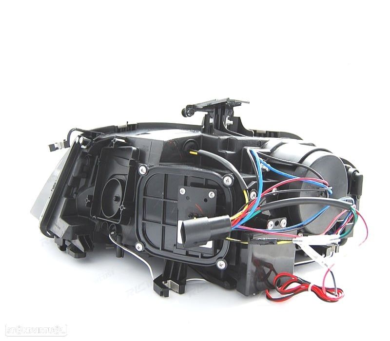 FARÓIS FRONTAIS PARA AUDI A4 B8 07-11 LUZ DIURNA FUNDO CROMADO - 2