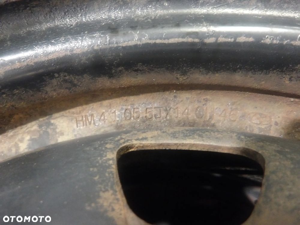 HYUNDAI GETZ 1.1B FELGI STALOWE STALÓWKI 4X100 R14 5J ET46 5291025600 - 14