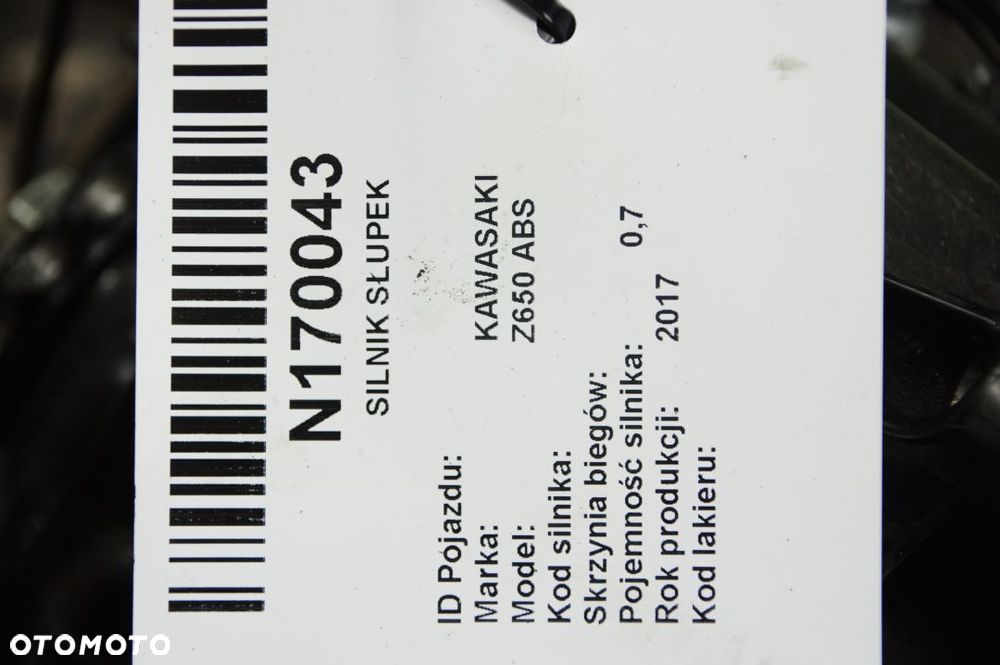 SILNIK SŁUPEK KAWASAKI Z650 ABS Z 650 - 6