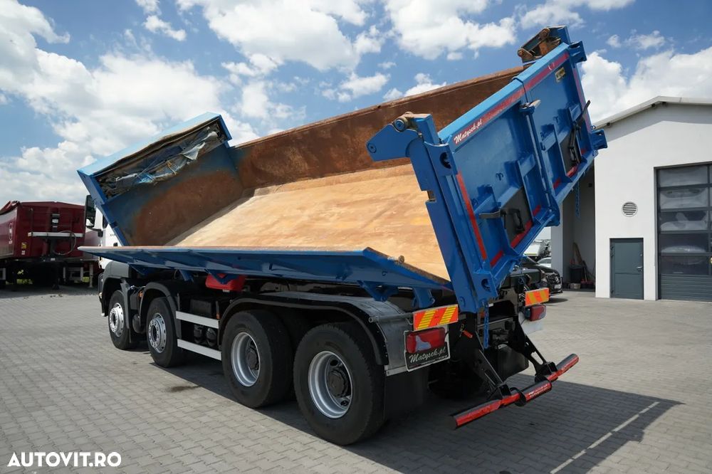 MAN TGS 35.360 / 8x4 / BASCULĂ DUBLĂ / HYDROBORTA / BORDMATIK / EURO 5 - 9