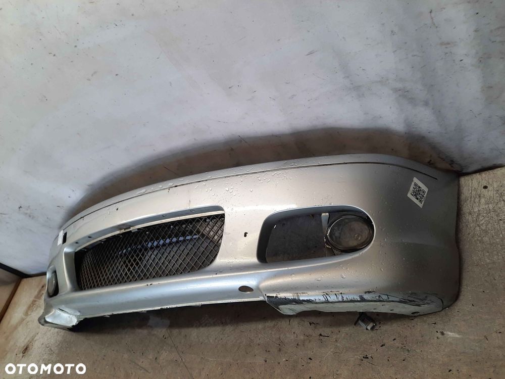 ^ ZDERZAK PRZÓD PRZEDNI BMW E46 SERIA 3 III COUPE M PAKIET TITANSILBER SREBRNY HALOGENY - 3