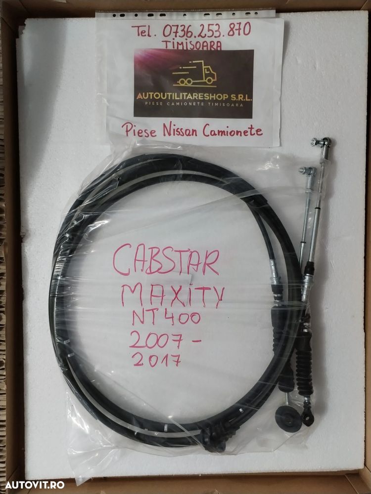 NISSAN CABSTAR CABLURI SCHIMBATOR VITEZE NT400 RENAULT MAXITY CABLU TIMONERIE - 9