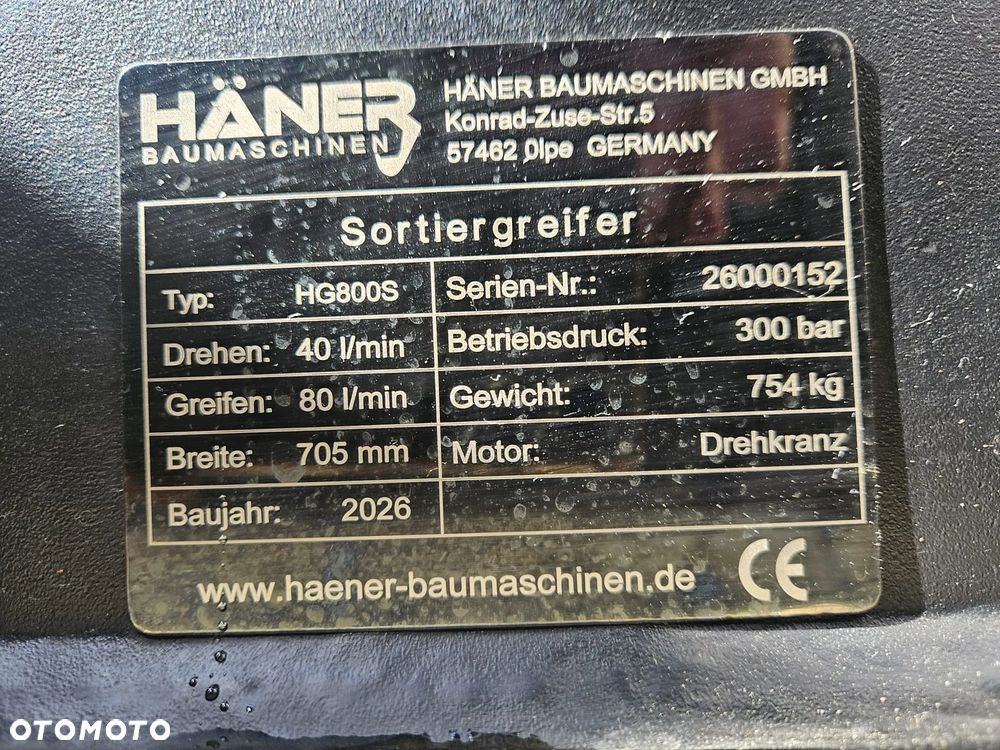 HANER HG800S CHWYTAK SORTUJĄCY WYBURZENIOWY NOWY MUSTANG - 9