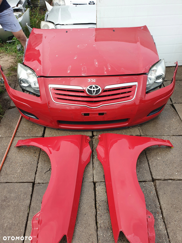 Toyota Avensis T25 LIFT kompletny przód 3J6 maska