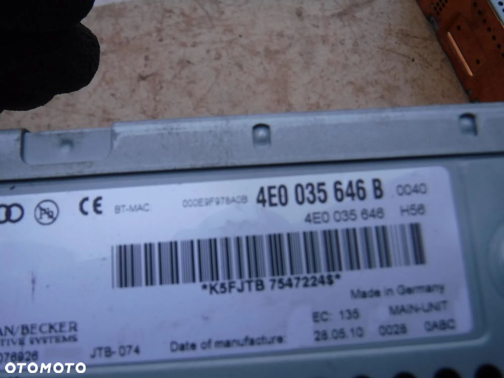 Audi A6 C6 Q7  czytnik  MMI multimedia kart  sd nawigacji navi 4E0035646B 4E0035646 - 3