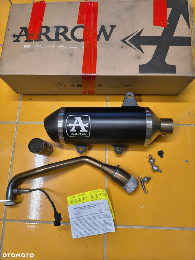 WYDECH TŁUMIK MOTOCYKLOWY ARROW URBAN DARK Aprilia SR 125/200 GT + katalizator - 1