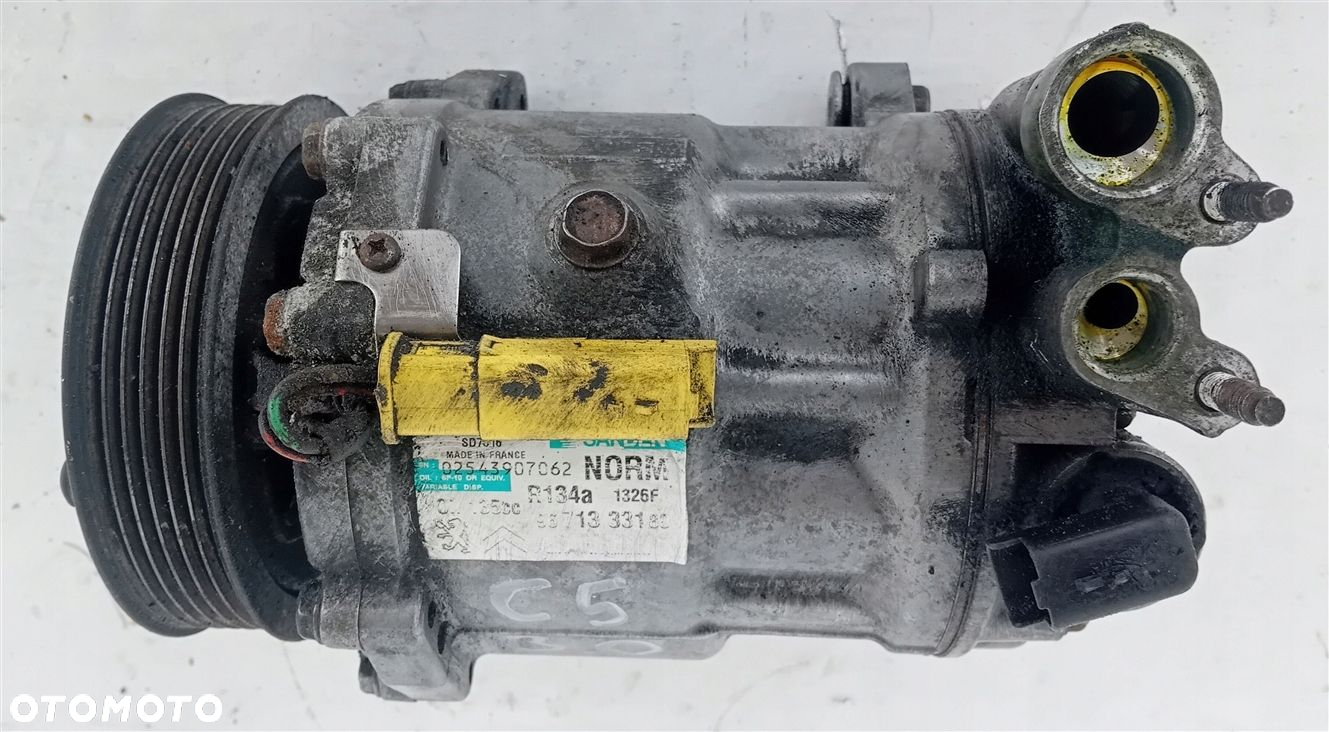 SPRĘŻARKA KOMPRESOR KLIMATYZACJI CITROEN C5 III X7 3.0 HDI V6 9671333180 - 8