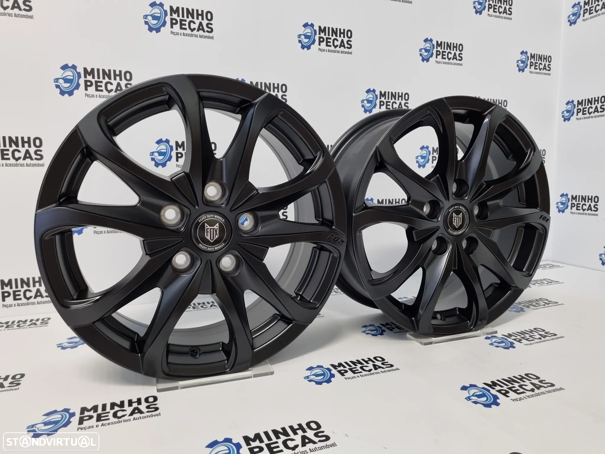 Jantes FOX OPUS em 16 Satin Black (5x118) - 2