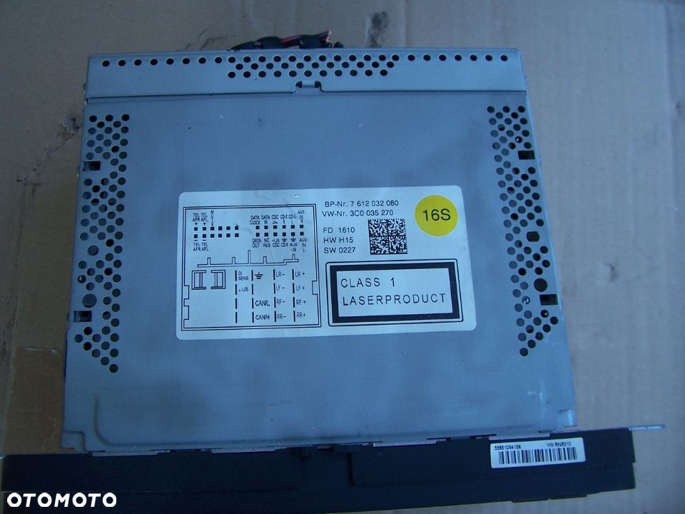 VW RADIO CD MP3 NAWIGACJA RNS310 BVX  3C0035270 ORYGI.EU. - 3