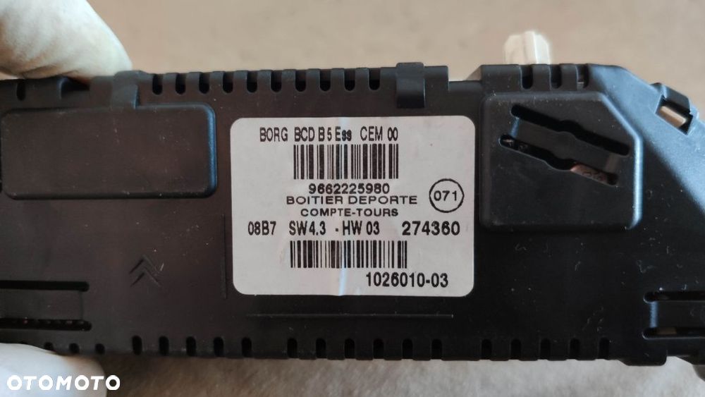 KOMPUTER STEROWNIK BSI IMMOBILIZER KLUCZYK CITROEN PEUGEOT 1.6 HDI 9663394580 9659285580 ORYGINAŁ - 7