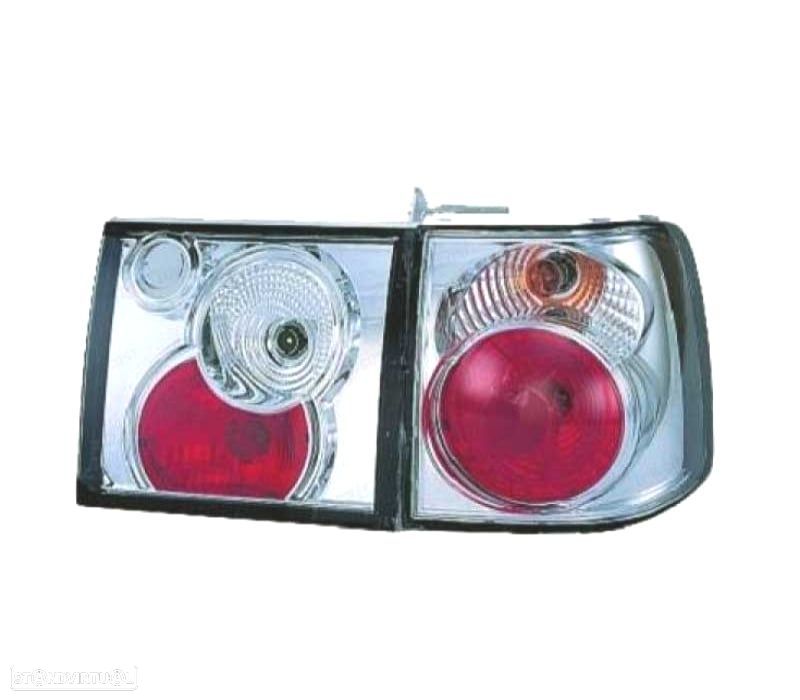 FAROLINS TRASEIROS VOLKSWAGEN VW PASSAT 93-96 CROMADO - 2