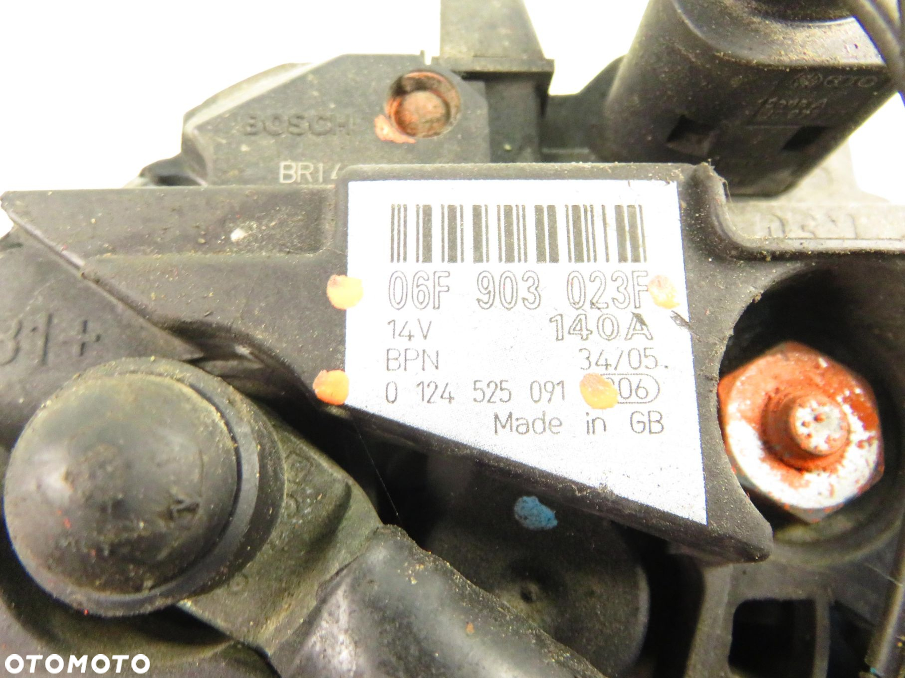ALTERNATOR AUDI A3 1.9 TDI 120A 06F903023F 0124525091 - 8