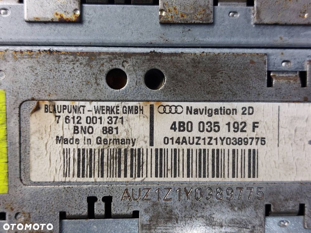 RADIO ODTWARZACZ AUDI A6 C5 4B0035192F AUDI NAVIGATION PLUS - 6