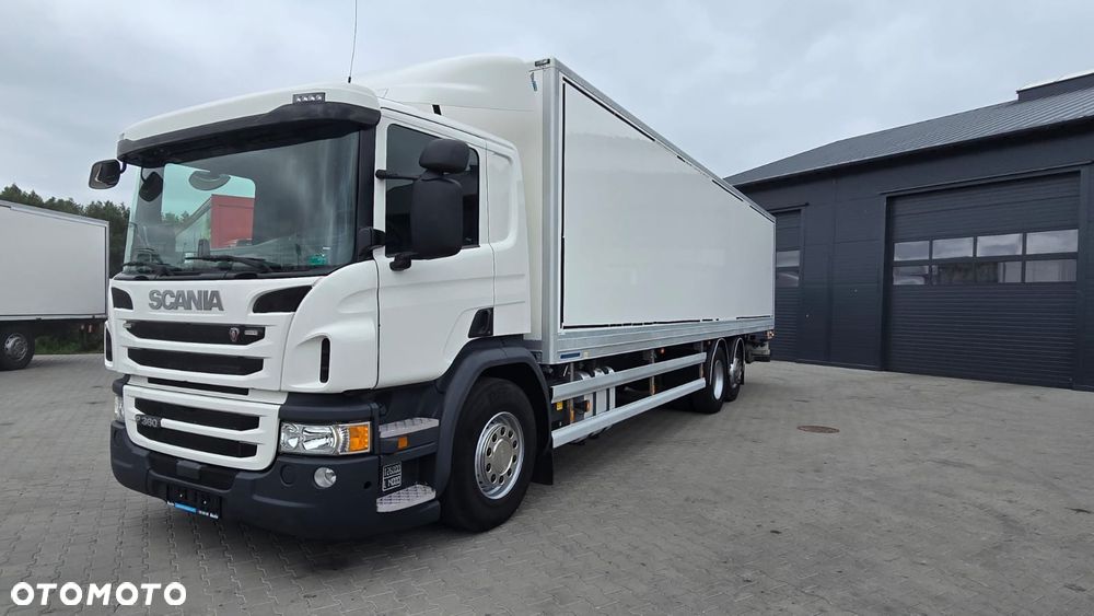 Scania P360 6x2 Euro 6 bez EGR, kurierka kontener 24 palety 9.7m rama do zabudowy laweta beczka asenizacyjna niski przebieg! - 2