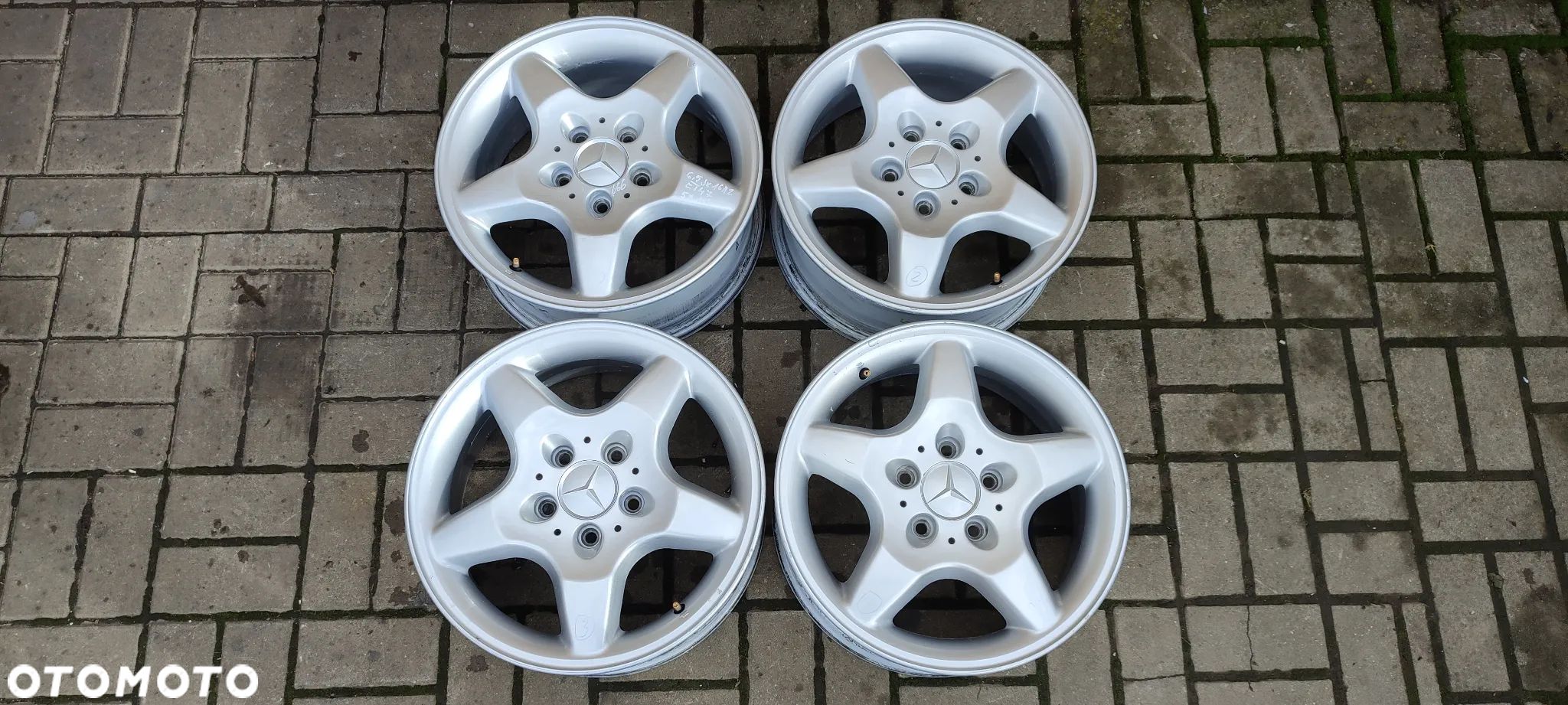 FELGI ALUMINIOWE 5x112 6,5Jx16 CALI ET47 1634010102 MERCEDES ML W 163 I INNE KOMPLET - 1