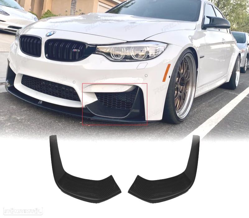 SPLITTERS PARA-CHOQUES DIANTEIRO BMW F30 12-18 LOOK M3 - 1