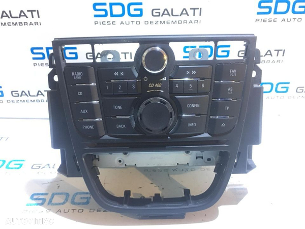 Radio CD Player CD400 Opel Astra J 2009 - 2015 Cod Piesa : 22836293 / 13346050