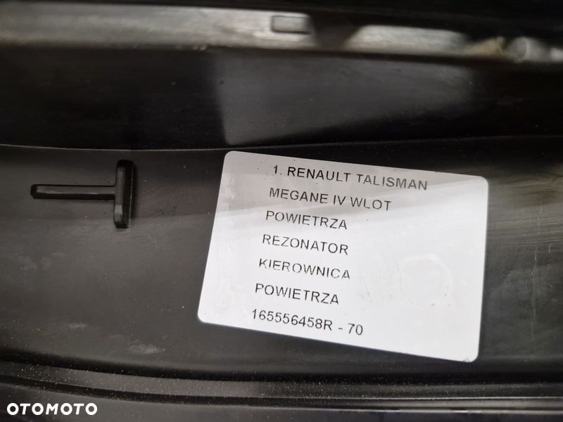 RENAULT TALISMAN MEGANE 4 IV WLOT POWIETRZA REZONATOR KIEROWNICA 165556458R - 8