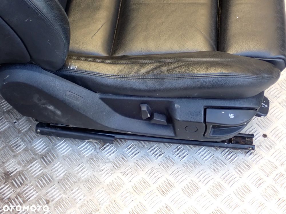 BMW F10  FOTEL PRZEDNI PRAWY / LEWY ORAZ KANAPA TYLNIA SKÓRA KOMPLET - 13