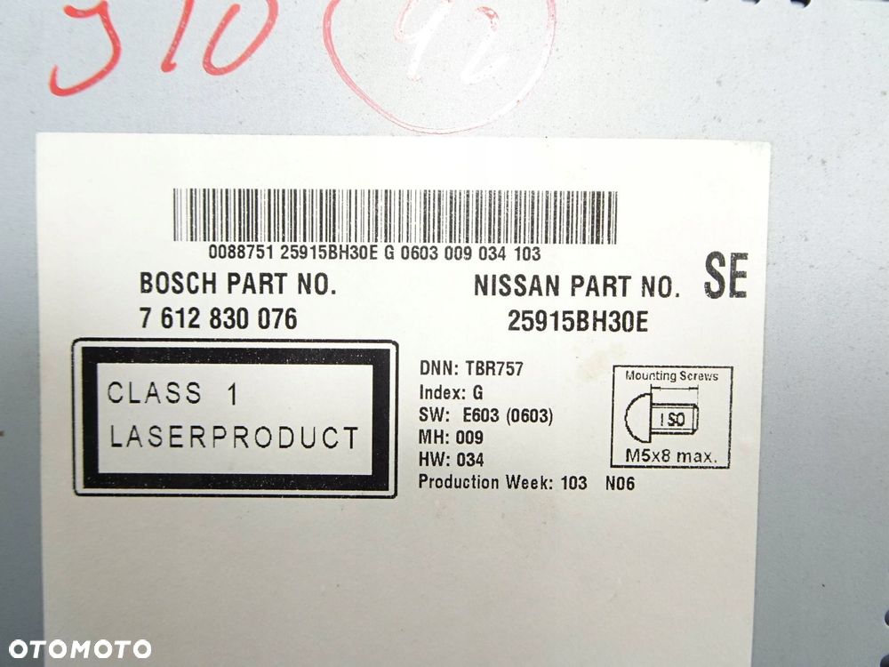 radio cd nissan qashqai j10 lift 10-13 r. - 9