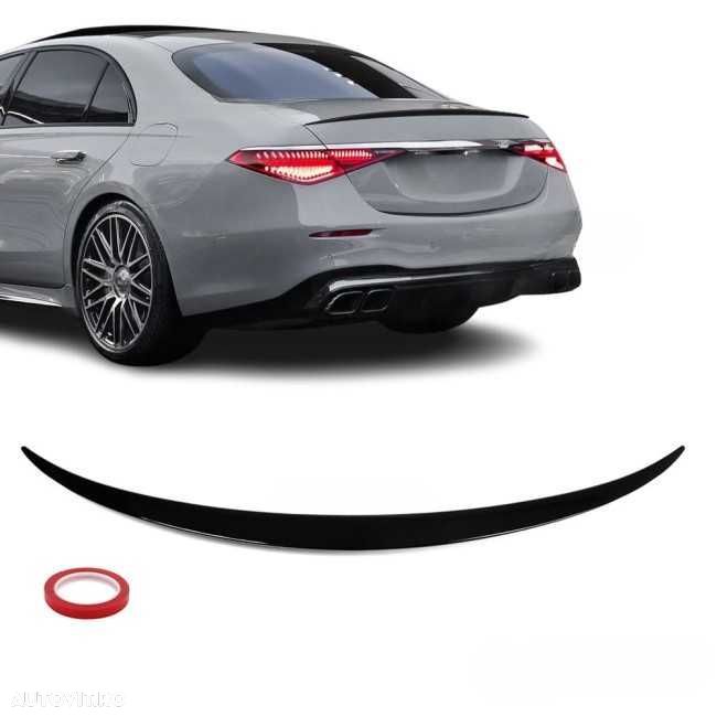 Eleron Lip Codita Portbagaj Mercedes Benz S-Class W223, Negru Lucios - 1