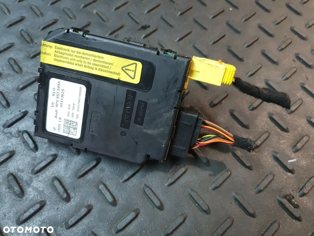Audi A3 8P moduł kierownicy czujnik kąta skrętu 8P0953549A - 1