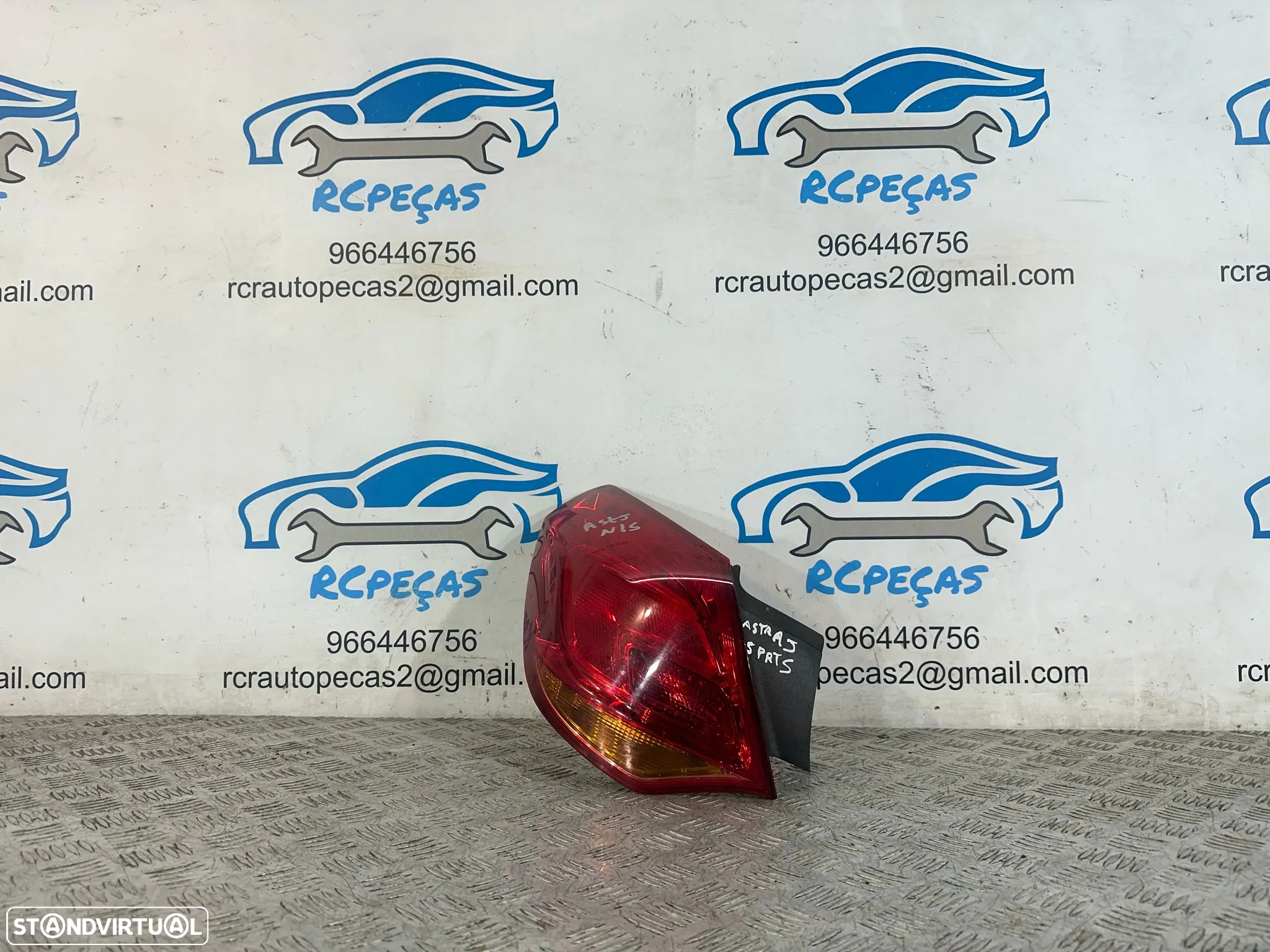 .Conjunto Farolins Led Tras Traseiro Direito Esquerdo Original GM Opel Astra J 13306460 13306459 2009 - 2015 - 6