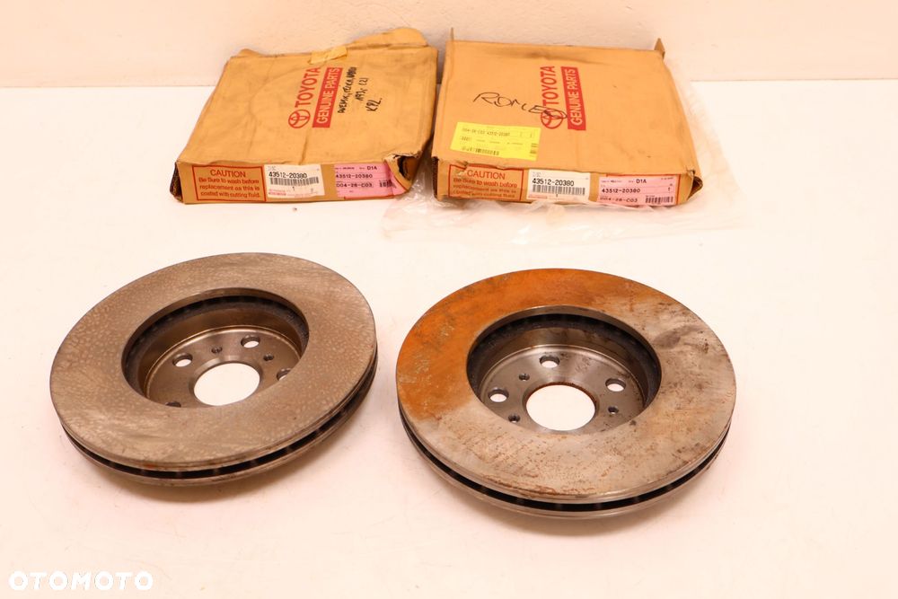 TOYOTA CELICA TARCZE HAMULCOWE PRZÓD 43512-20380 - 3