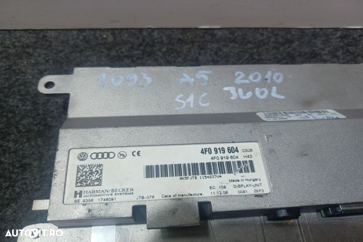 Display bord 4F0919604 Display ecran afisaj bord navigatie mmi Audi A - 3