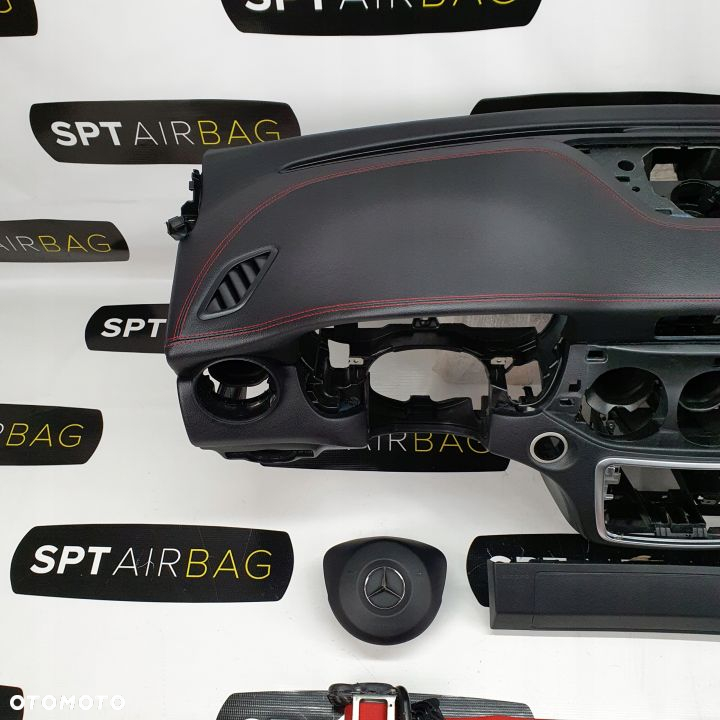 MERCEDES W117 CLA AMG LIFT  DESKA ROZDZIELCZA KONSOLA KOKPIT PULPIT PODUSZKI AIRBAG AIR BAG PASY KIT SET - 2
