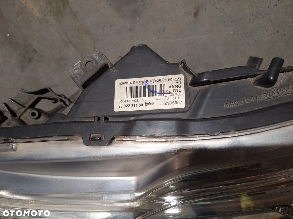PEUGEOT 208 I LAMPA PRAWA  LEWA PRZÓD LED SOCZEWKA 9802221680 - 5