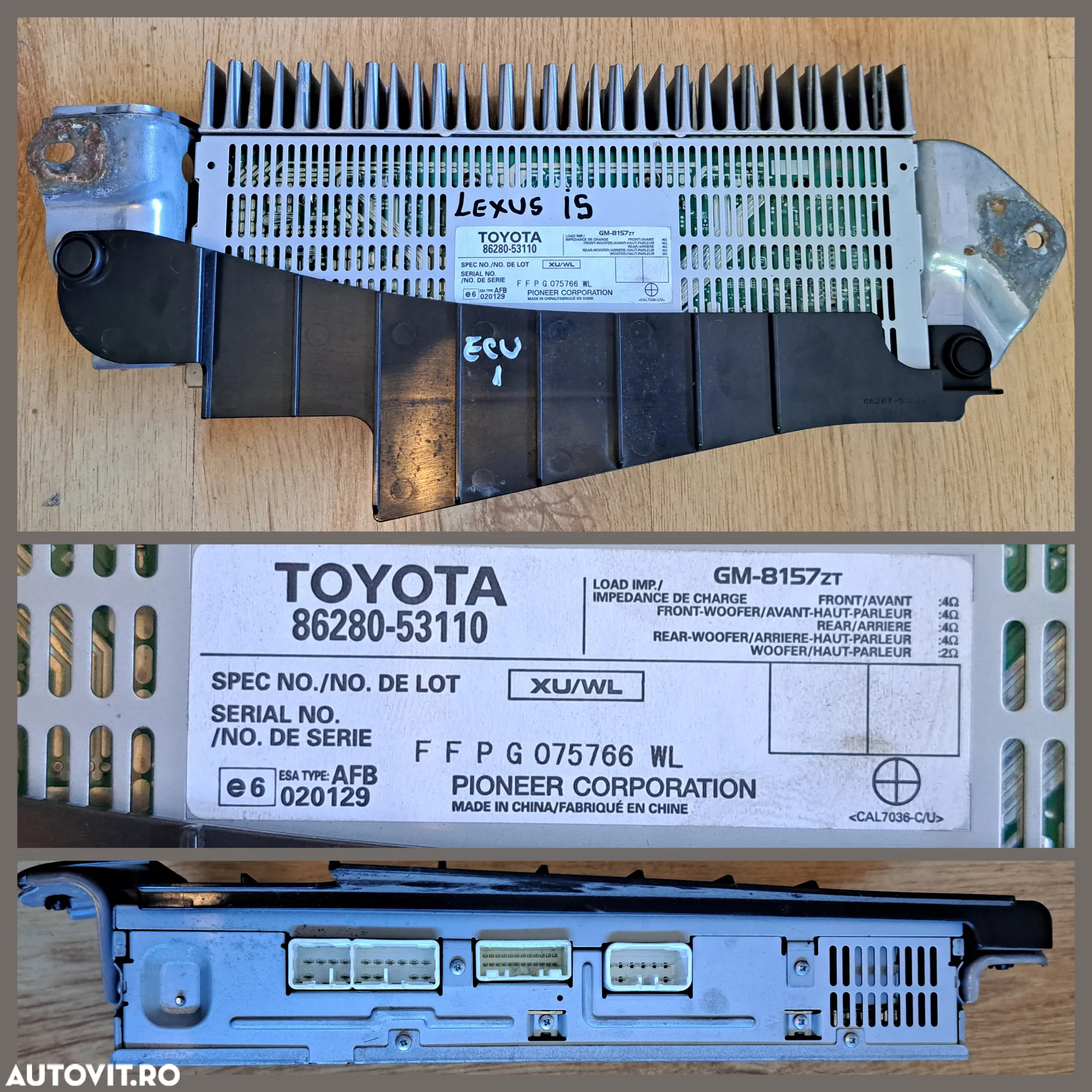 Amplificator audio Lexus IS Toyota Prius III Rav 4 III Camry VII Corolla X TV Tunner mercedes w221 w216 Radiator habitaclu w221 w216 c216 - 2