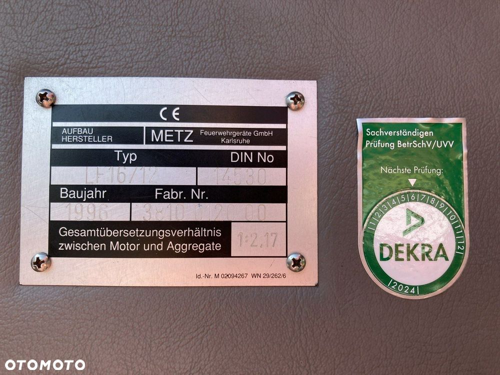 Mercedes-Benz Mercedes 1224 Straż Pożarna Gażnicza 4X4 Metz - 36