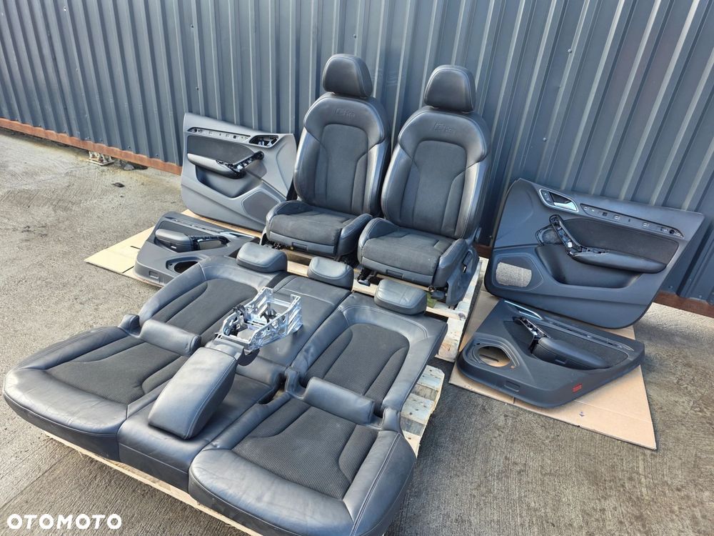 FOTEL FOTELE AUDI Q3 8U S LINE SKÓRA + MATERIAŁ KOMPLET ! - 15