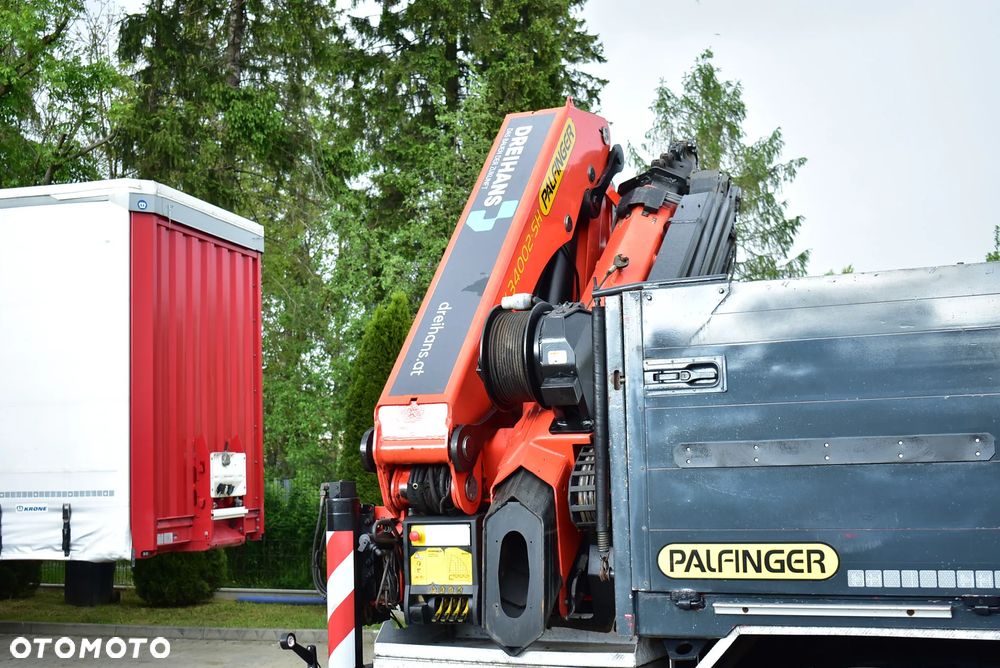 MAN TGS 35.480 Tridem 8x4 /Skrzynia 7.20m./ Palfinger PK 34002 SH/ Wciągarka/ 8 Segmentów/ 22m. / 5 i 6 Funcja/ Rotator/ Pilot/  Manual/ Euro 5/ Autokran/ Ladekran/ Kran/ HDS/ Seilwinde / Sprowadzony ! - 36