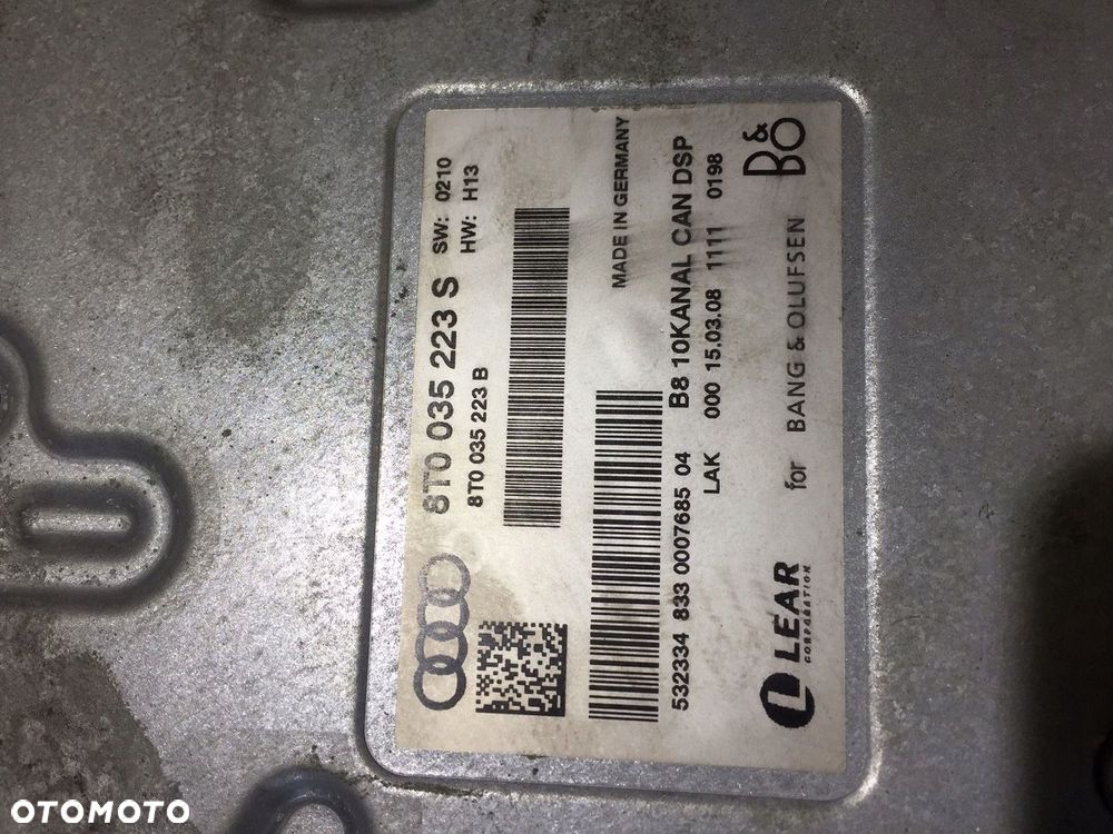 AUDI A4 B8 A5 8T WZMACNIACZ BANG OLUFSEN 8T0035223S - 7