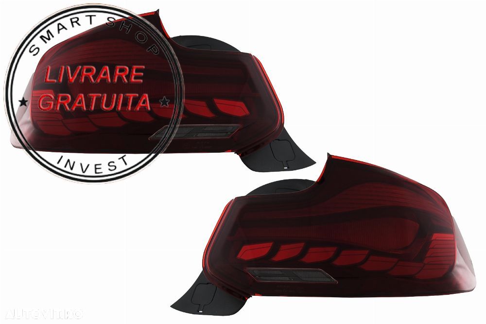 Stopuri OLED BMW Seria 2 F22 F23 M2 F87 (2014-2020) Semnal Dinamic Secvential- livrare gratuita - 16