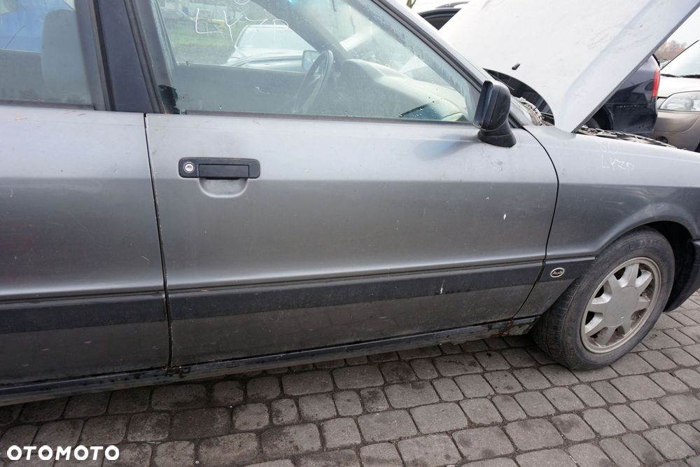 DRZWI PRZEDNIE PRAWE 80 B3 SEDAN LY7P  SZARY AUDI 1986-1991 - 2