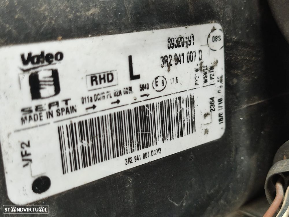 Frente completa Seat Exeo Mk1 Pré Facelift 2008 a 2010 Bi-Xénon Diesel - 18