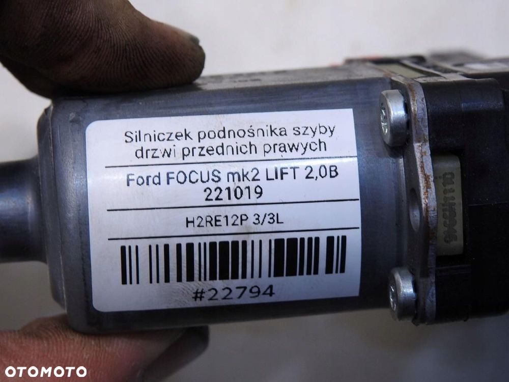 SILNICZEK OPUSZCZANIA SZYBY PRAWY PRZÓD FOCUS MK2 - 9