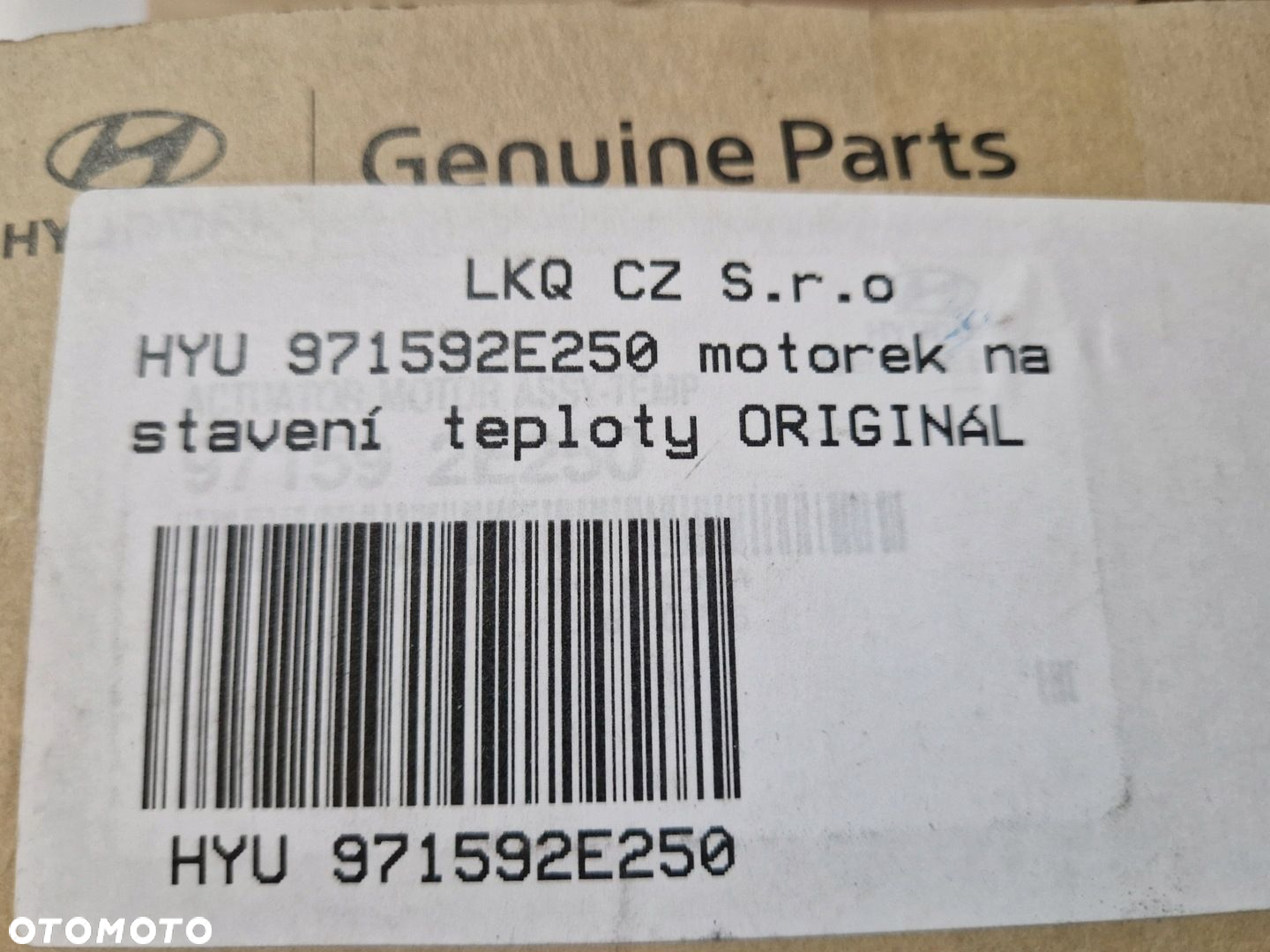 HYUNDAI TUCSON SIŁOWNIK REGULACJI TEMPERATURY NAWIEWU 971592E250 ORYGINAŁ - 3