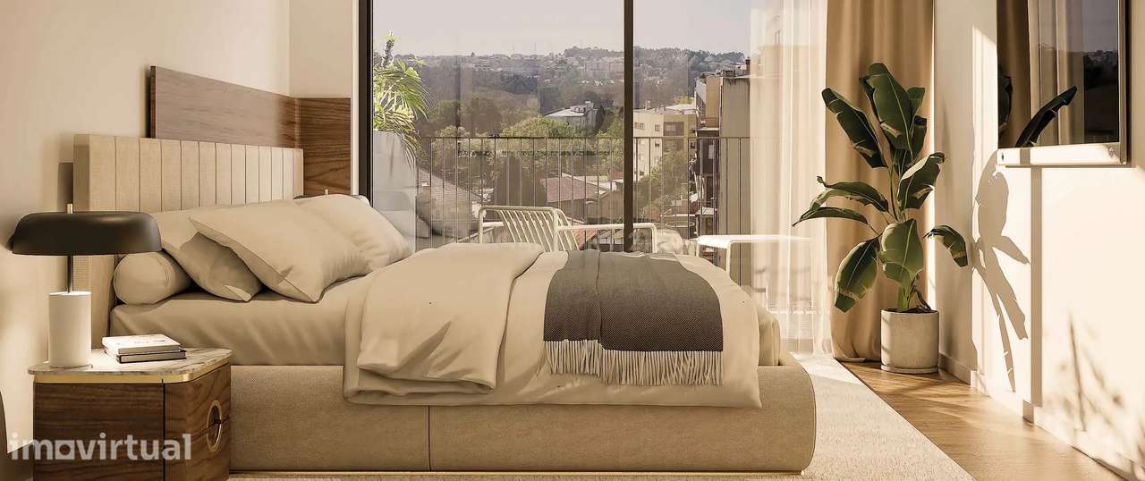 Apartamento T2 com varanda, em condomínio com piscina e jardim - Grande imagem: 2/15