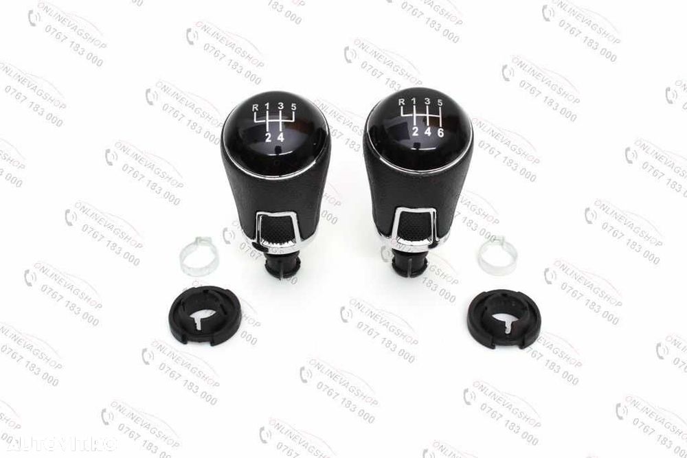 Nuca schimbator piele sau plastic  VW Passat B6,CC,3C,B7 5 sau 6 viteze - 3