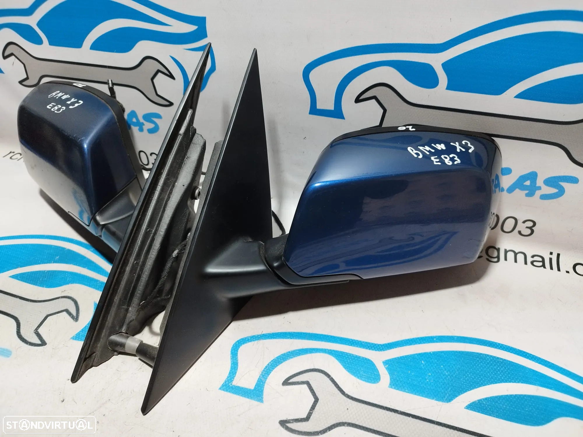 .ESPELHO RETROVISOR ESQUERDO DIREITO BMW X3 E83 51163452705 3452705 51163452706 3452706 ELETRICO AQUECIDO ESPELHOS RETROVISORES - 3