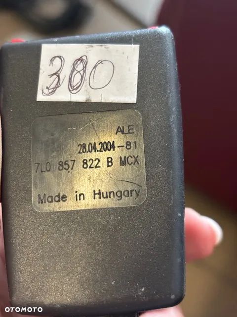 ZAPINKA ZAPINKI PASA TYŁ VOLKSWAGEN VW TOUAREG 7L0857822B - 5